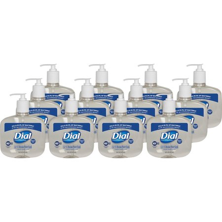 DIAL Dial Liquid Soap, Sensitive Skin, 16oz. Clear, PK 12 DIA80784